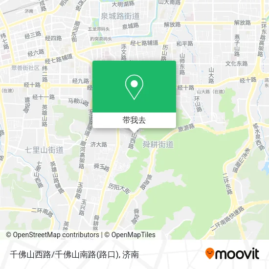 千佛山西路/千佛山南路(路口)地图