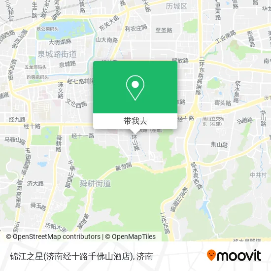 锦江之星(济南经十路千佛山酒店)地图