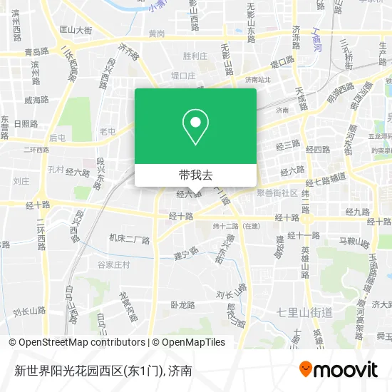 新世界阳光花园西区(东1门)地图