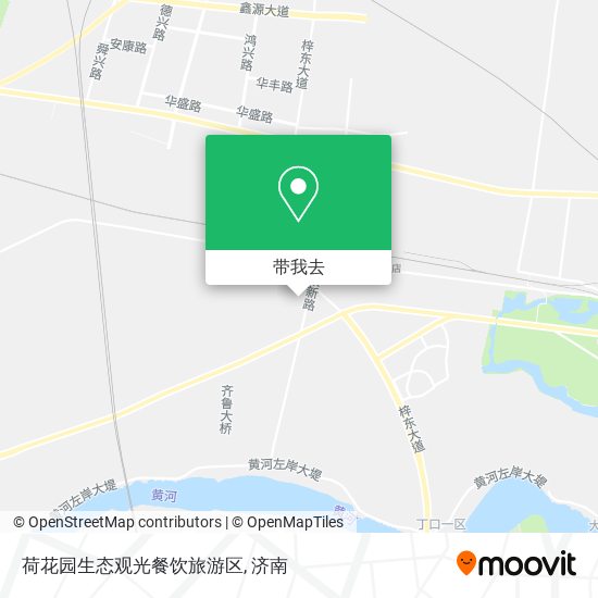 荷花园生态观光餐饮旅游区地图
