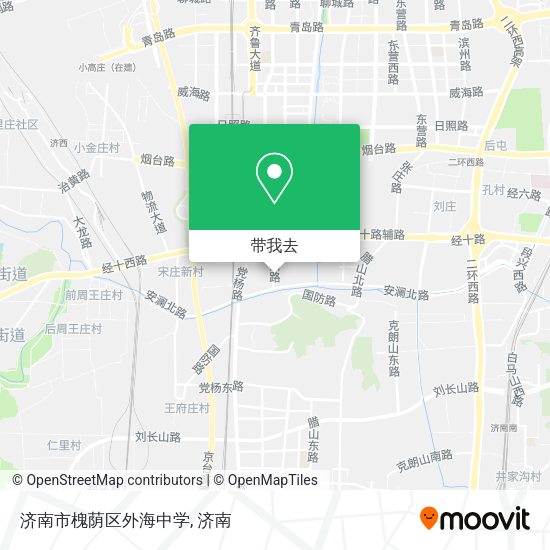 济南市槐荫区外海中学地图