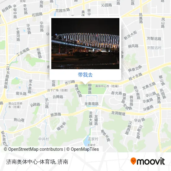 济南奥体中心-体育场地图
