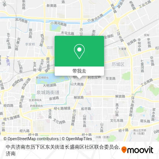 中共济南市历下区东关街道长盛南区社区联合委员会地图