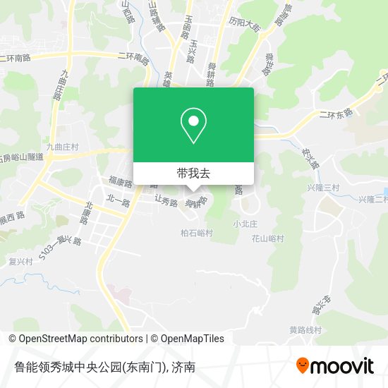 鲁能领秀城中央公园(东南门)地图