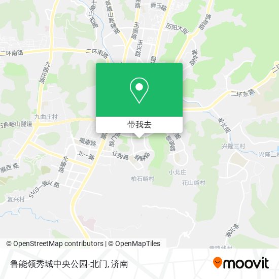 鲁能领秀城中央公园-北门地图