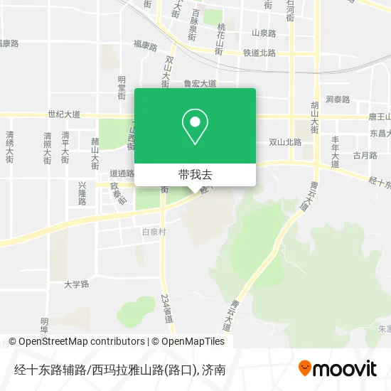 经十东路辅路/西玛拉雅山路(路口)地图