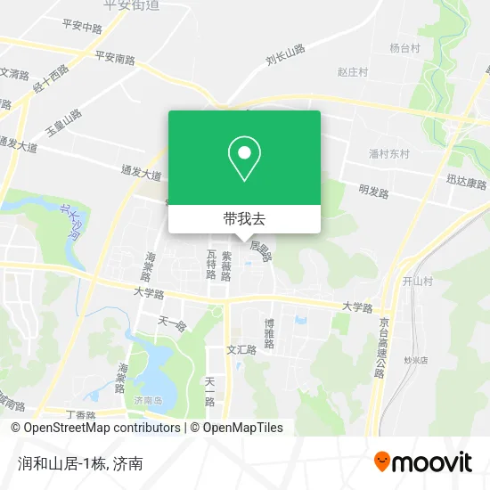 润和山居-1栋地图