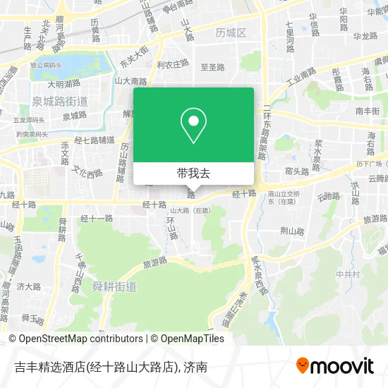 吉丰精选酒店(经十路山大路店)地图