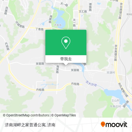 济南湖畔之家普通公寓地图