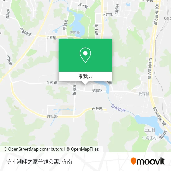 济南湖畔之家普通公寓地图