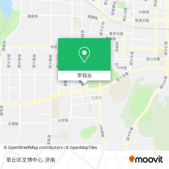 章丘区文博中心地图