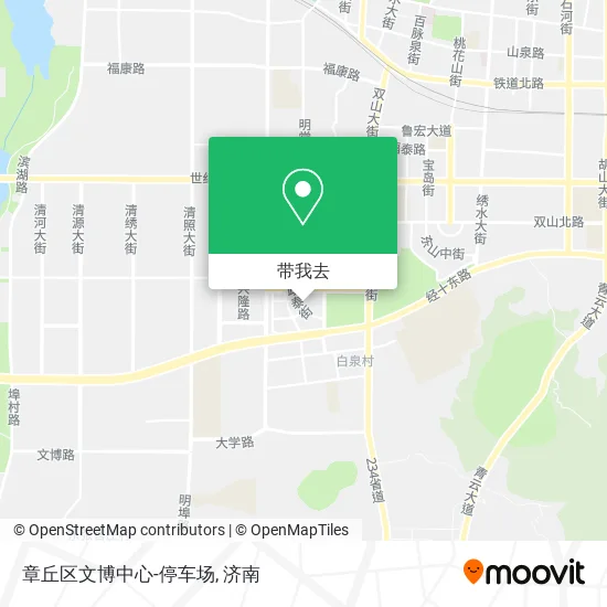 章丘区文博中心-停车场地图