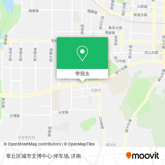章丘区城市文博中心-停车场地图