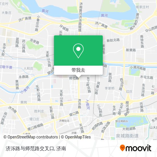 济泺路与师范路交叉口地图