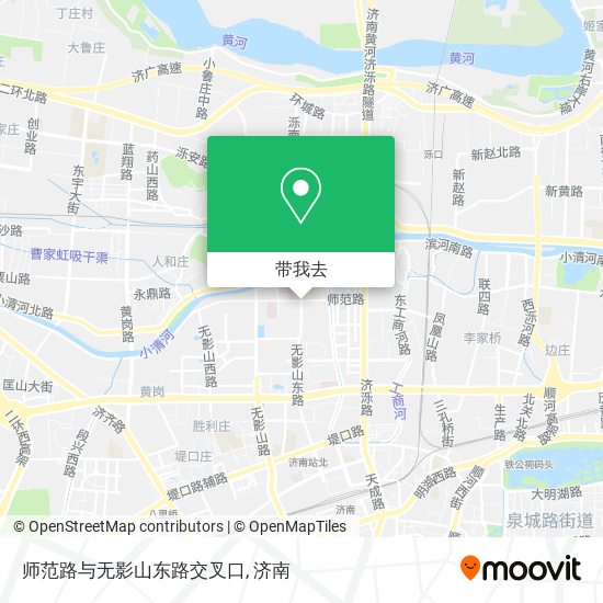 师范路与无影山东路交叉口地图