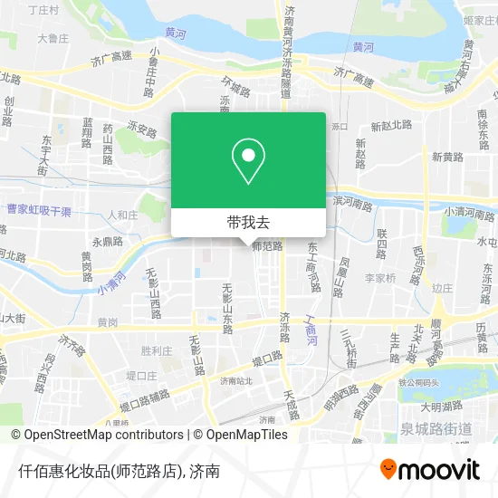 仟佰惠化妆品(师范路店)地图