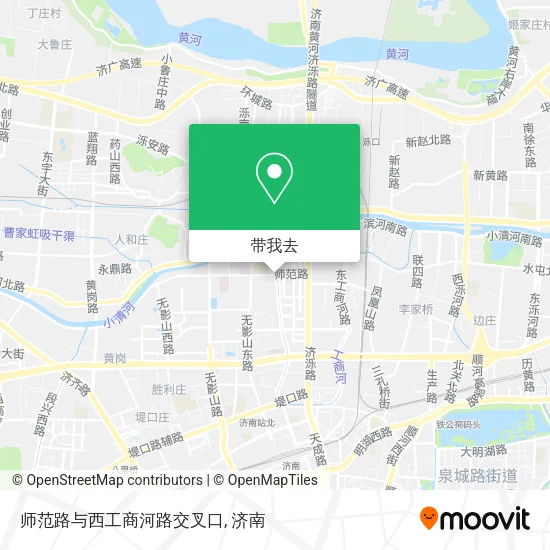 师范路与西工商河路交叉口地图