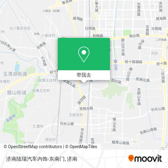 济南陆瑞汽车内饰-东南门地图