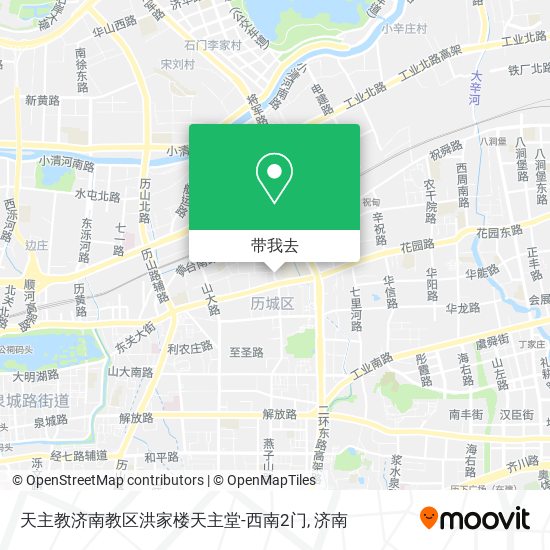 天主教济南教区洪家楼天主堂-西南2门地图