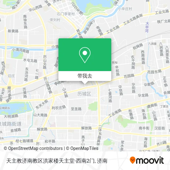 天主教济南教区洪家楼天主堂-西南2门地图