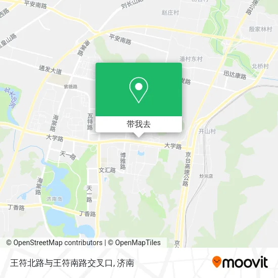 王符北路与王符南路交叉口地图