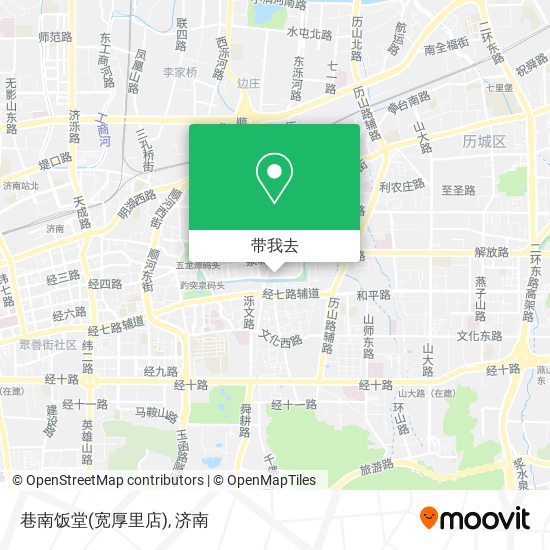 巷南饭堂(宽厚里店)地图