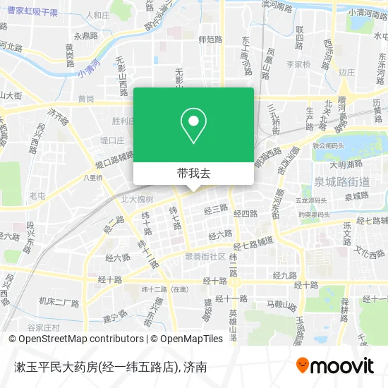 漱玉平民大药房(经一纬五路店)地图
