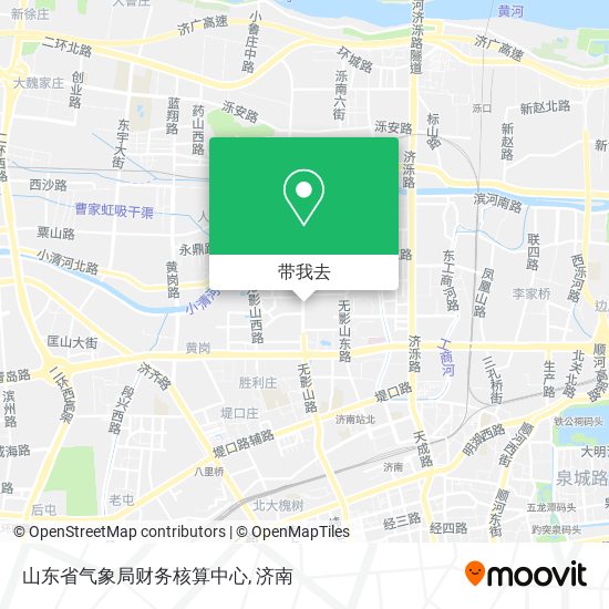 山东省气象局财务核算中心地图
