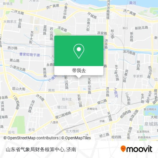 山东省气象局财务核算中心地图