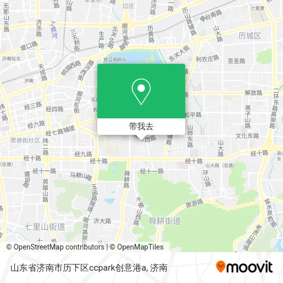 山东省济南市历下区ccpark创意港a地图