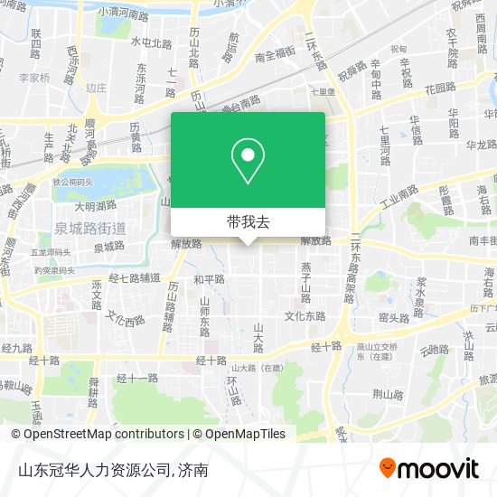 山东冠华人力资源公司地图