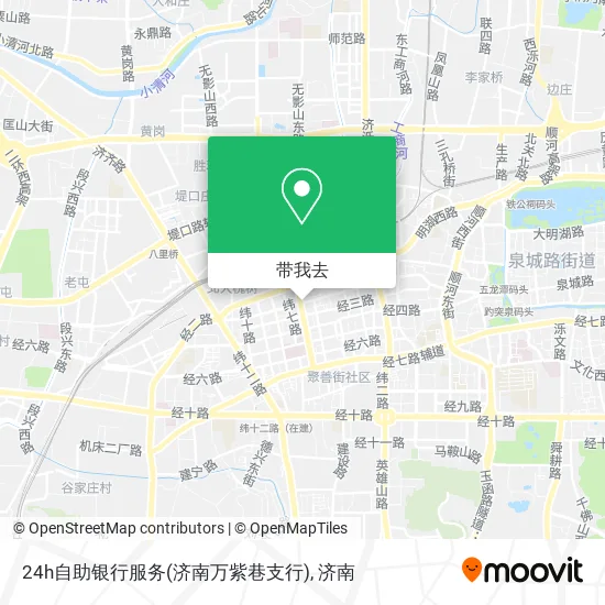 24h自助银行服务(济南万紫巷支行)地图