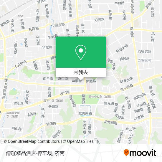 儒谊精品酒店-停车场地图