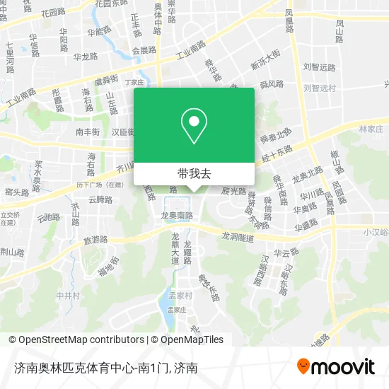 济南奥林匹克体育中心-南1门地图