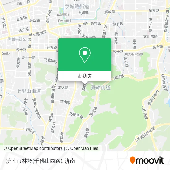 济南市林场(千佛山西路)地图