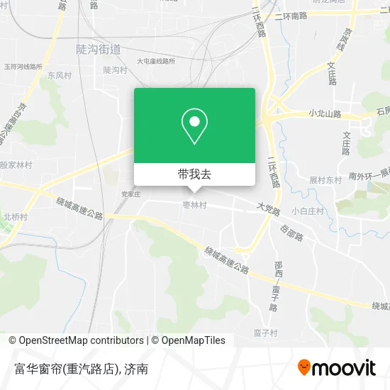 富华窗帘(重汽路店)地图