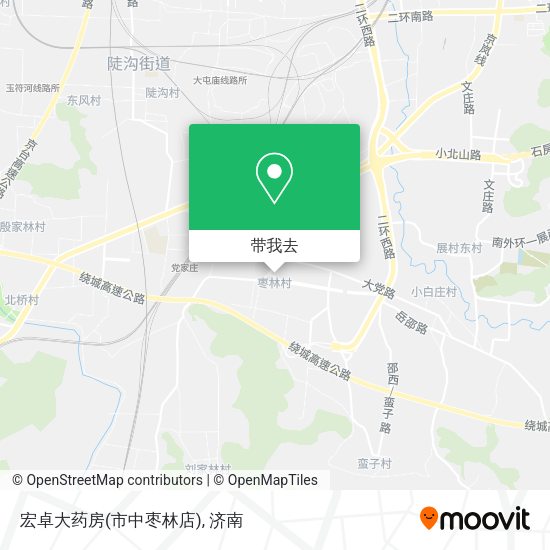 宏卓大药房(市中枣林店)地图