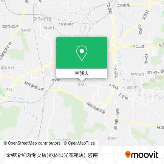 金锣冷鲜肉专卖店(枣林阳光花苑店)地图