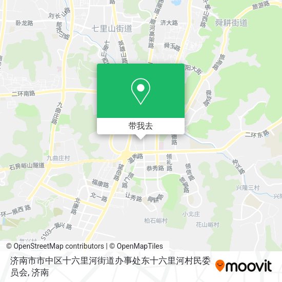 济南市市中区十六里河街道办事处东十六里河村民委员会地图