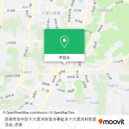济南市市中区十六里河街道办事处东十六里河村民委员会地图