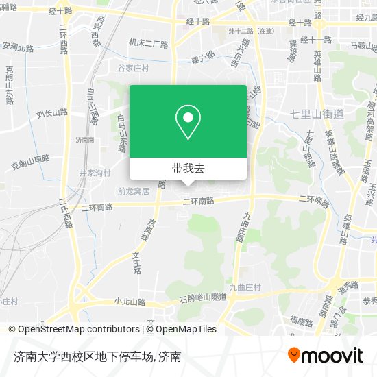 济南大学西校区地下停车场地图