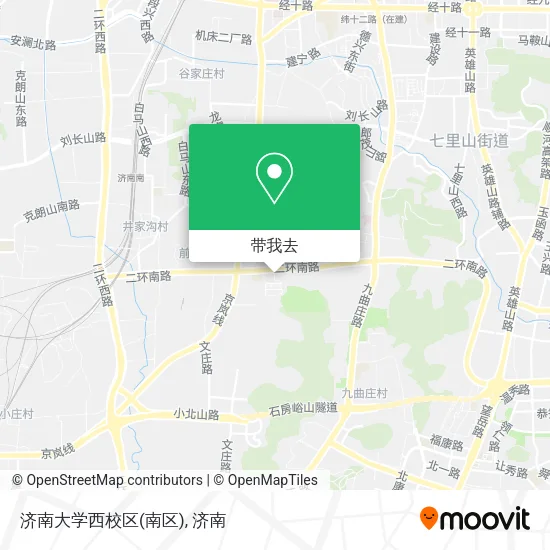 济南大学西校区(南区)地图