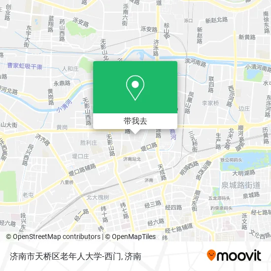 济南市天桥区老年人大学-西门地图