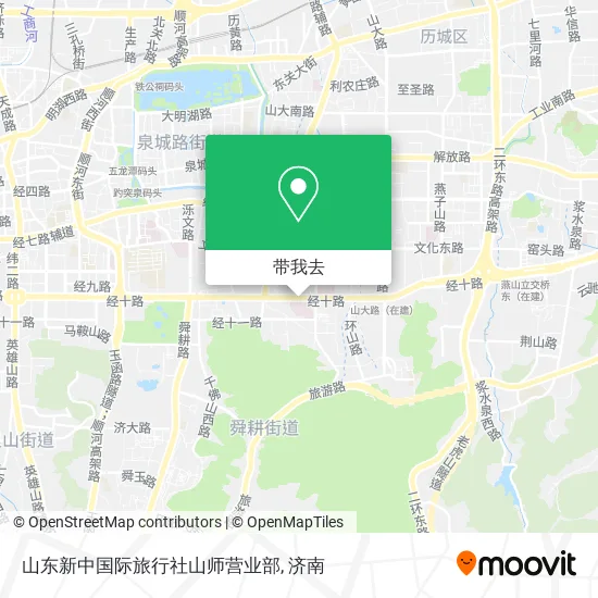 山东新中国际旅行社山师营业部地图