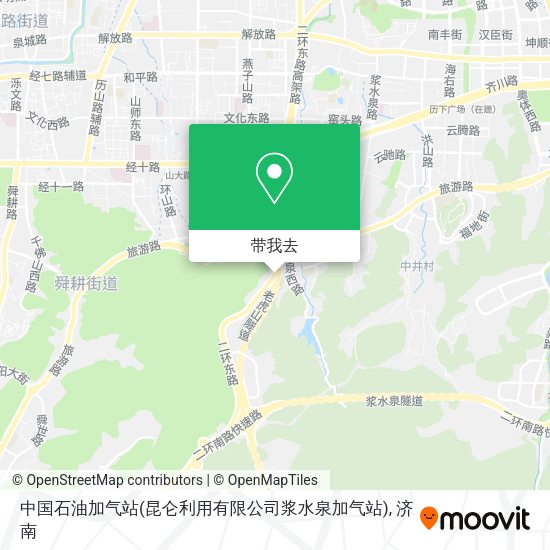 中国石油加气站(昆仑利用有限公司浆水泉加气站)地图