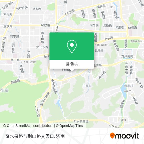 浆水泉路与荆山路交叉口地图
