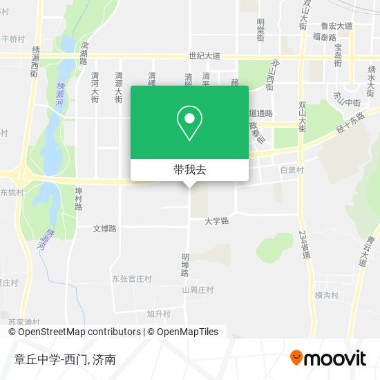 章丘中学-西门地图