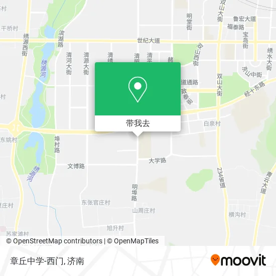 章丘中学-西门地图
