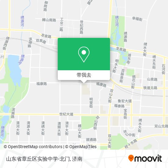 山东省章丘区实验中学-北门地图
