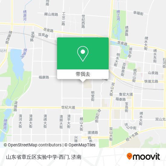 山东省章丘区实验中学-西门地图